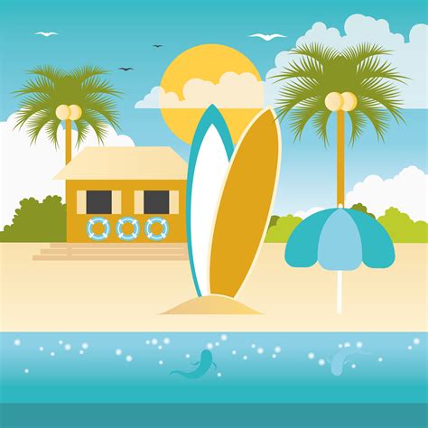 summer vector art